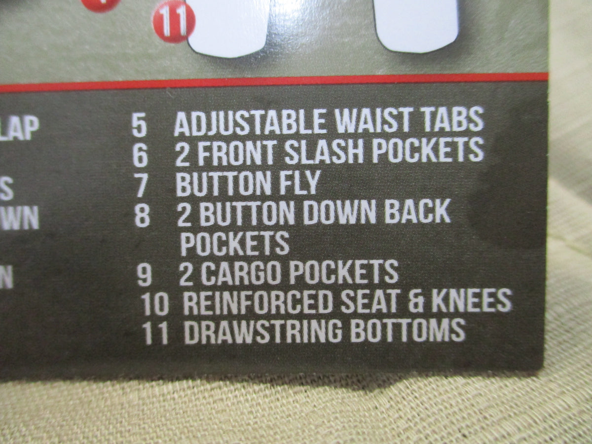 Rothco Khaki BDU Cargo Pants Tactical Work 100% Cotton Ripstop Trousers NWT