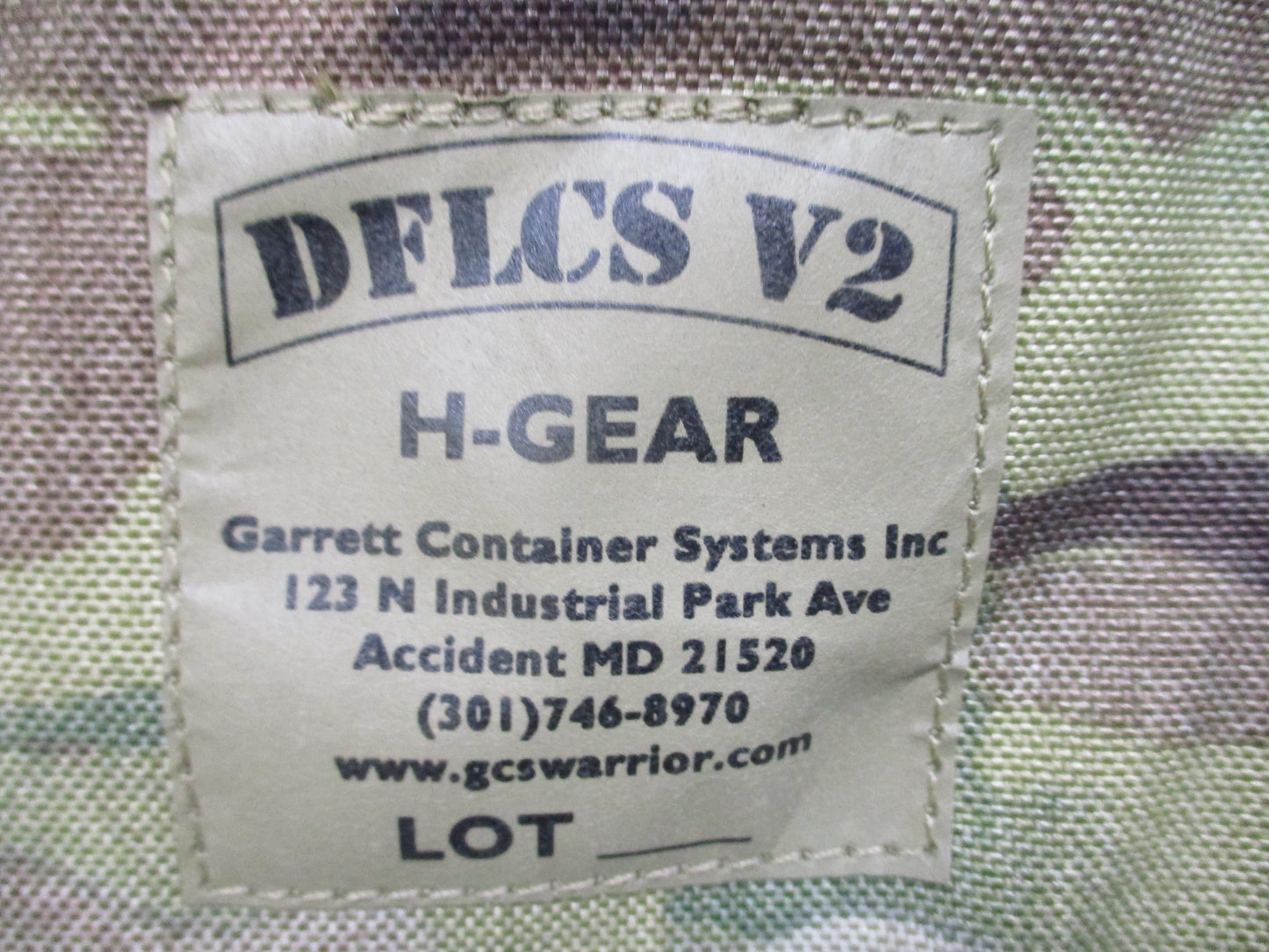 USGI GCS DFLCS V2 H-Gear Multicam MOLLE Load Bearing Harness Vest Large