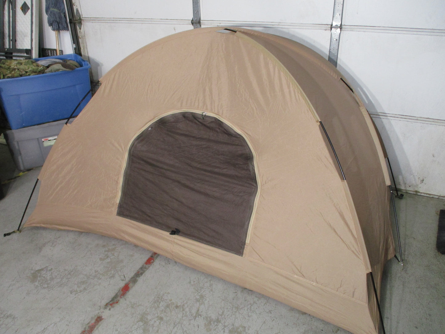 USMC LiteFighter 2 Man Combat Tent Woodland Tan Complete NSN 8340-01-452-5919