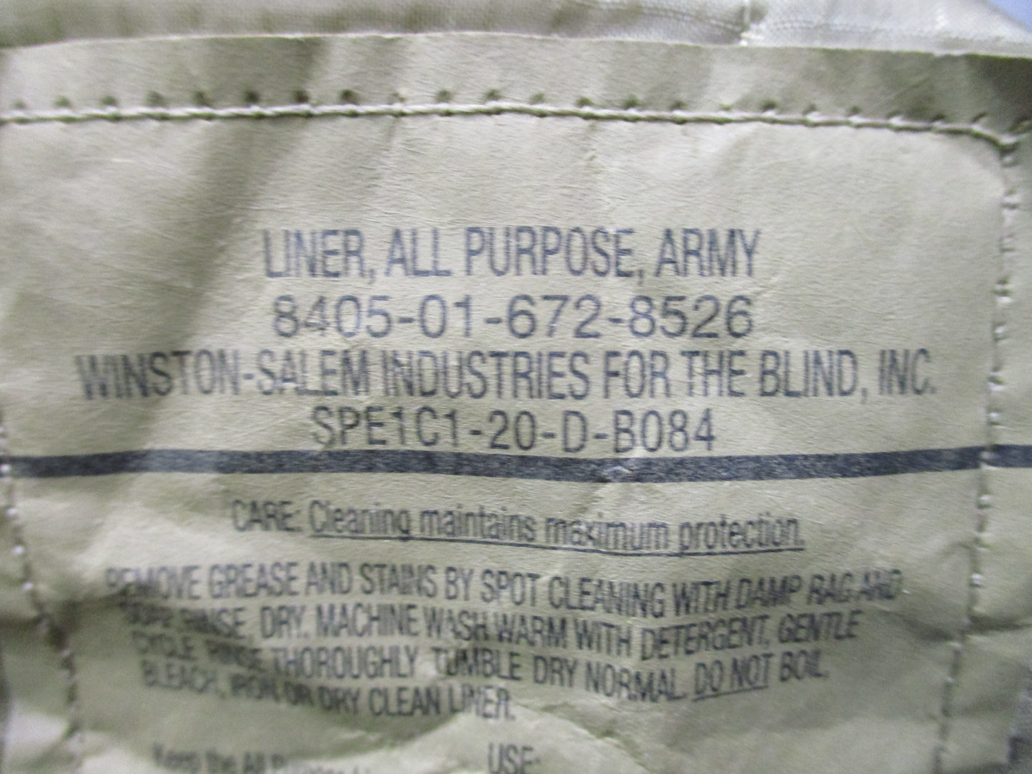 Army All Purpose Poncho Liner Blanket Scorpion OCP Woobie NSN 8405-01-672-8526