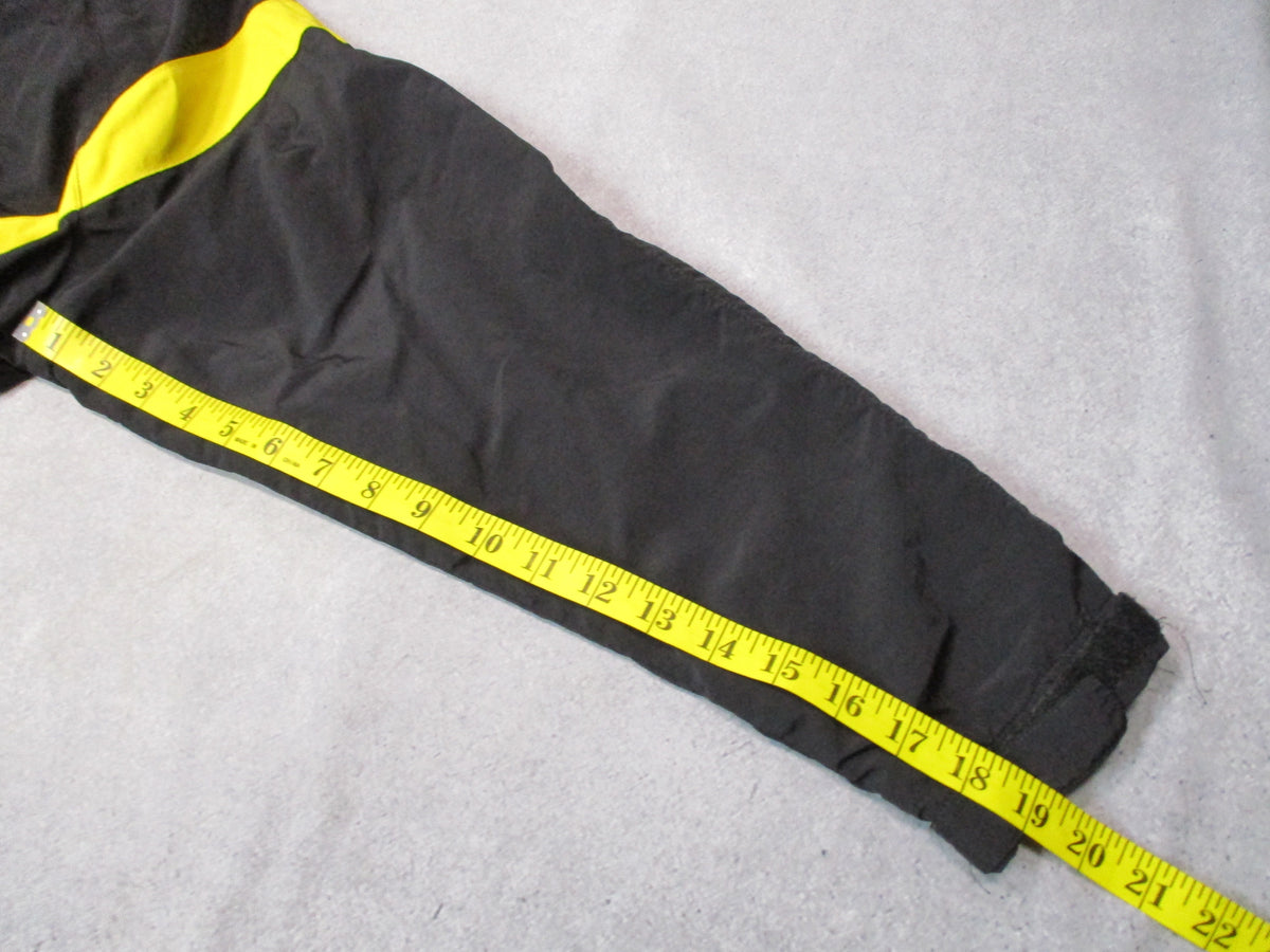 U.S. Army women's APFU PT jacket, medium short, black and yellow nylon windbreaker sealed.