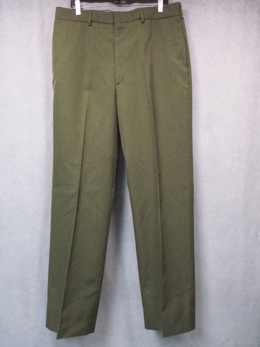 USMC Marine green service dress pants by Bremen-Bowdon, poly-wool trousers in 38XL size