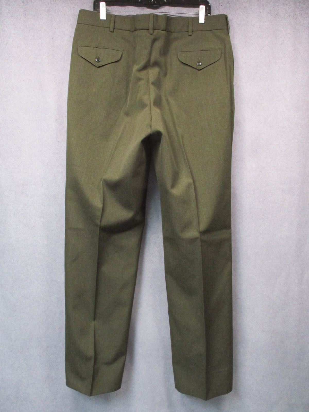 USMC Marine green service dress pants by Bremen-Bowdon, poly wool trousers with formal military styling