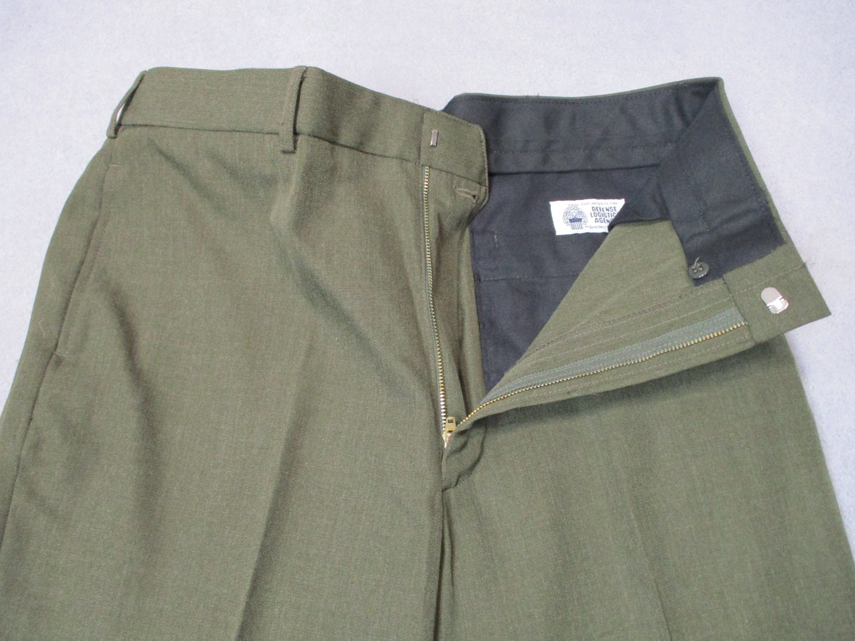 USMC Marine green service dress pants by Bremen-Bowdon, poly-wool trousers in 38XL size