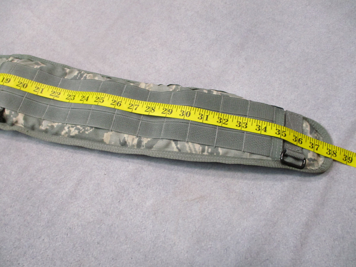 USAF ABU camo MOLLE padded battle belt with large outer and medium inner duty belts