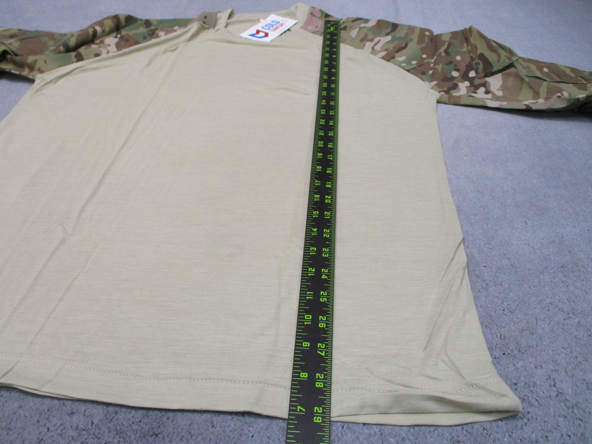 Cold Comfort FR Combat Shirt Multicam Large Sand USAF Flame Resistant NOS