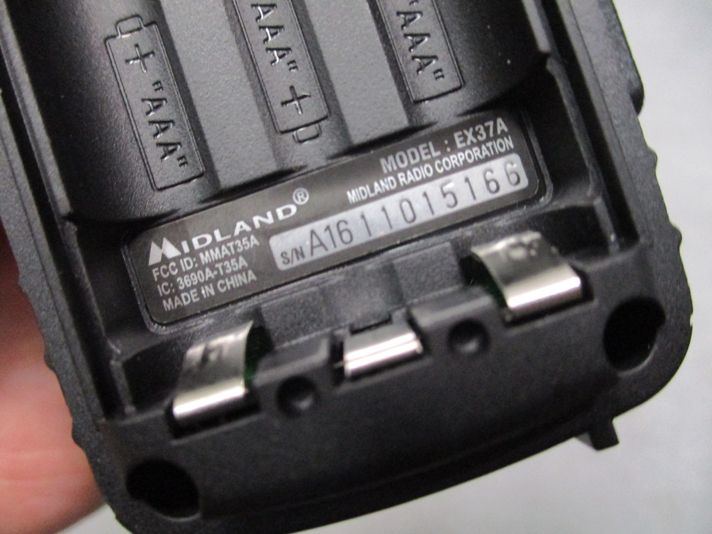 Midland EX37A X-Talker Walkie Talkies Pair Case Manuals Tested