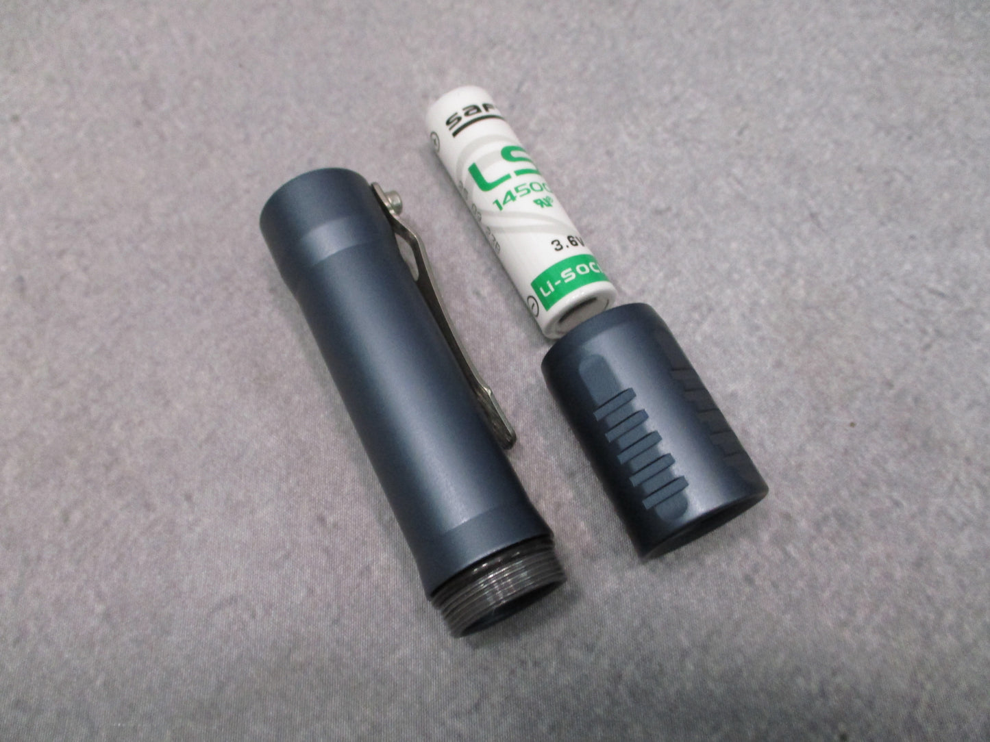 Focus Works F2 Flashlight Gunmetal Blue 5000K Samsung LH351D EDC Light New
