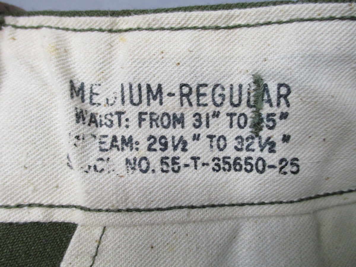 Vintage USGI M-1951 Wool Field Trousers Medium Regular OD Green Pants NOS