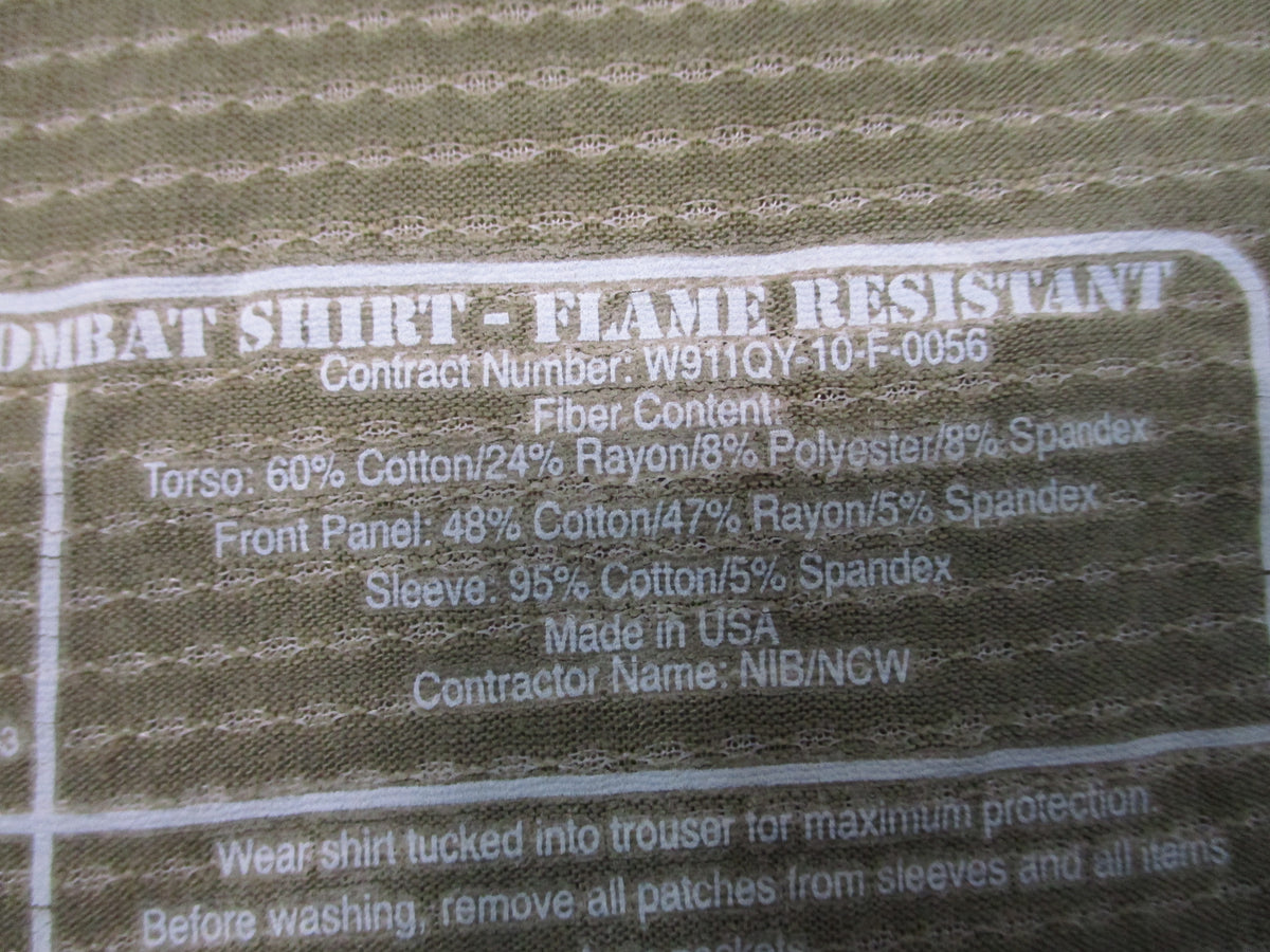 USGI Army Combat Shirt ACS FR Multicam OEF-CP Medium GWOT USA Flame Resistant