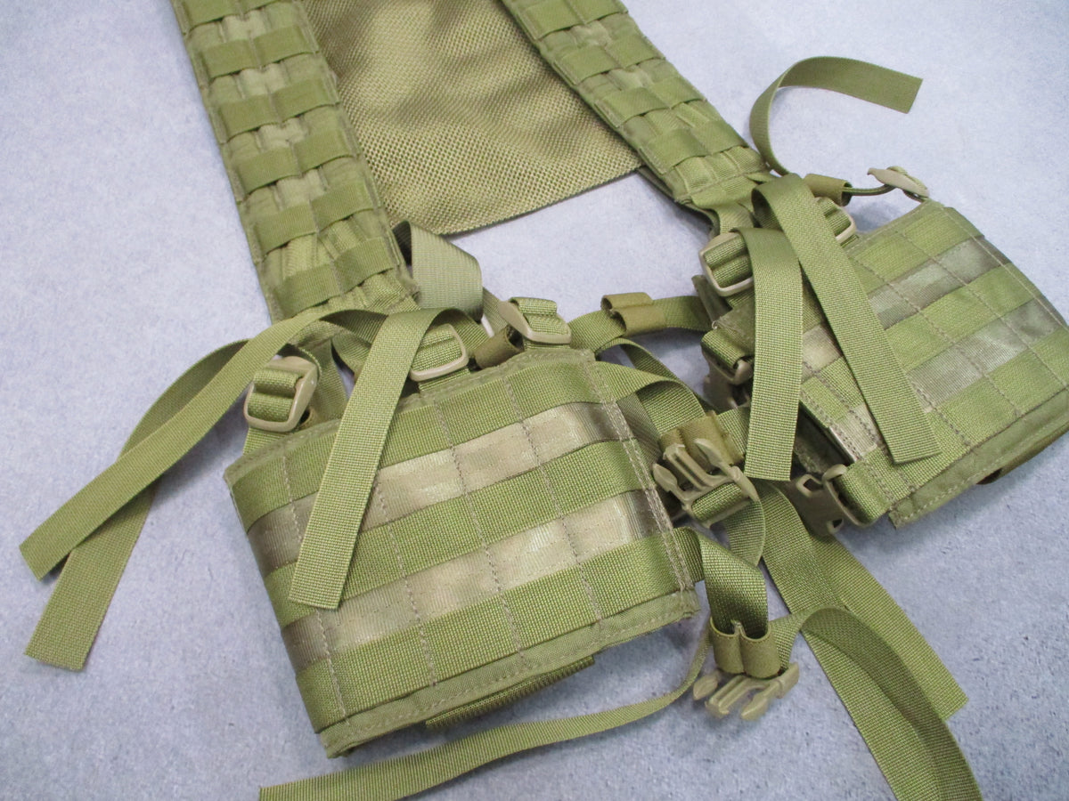 New Eagle Industries H-Harness Khaki MOLLE Chest Rig USGI NSN 8465-01-573-9661