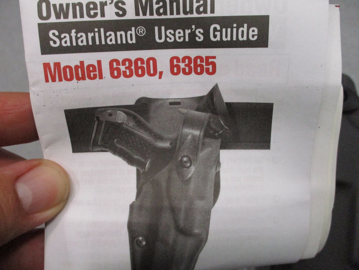 Safariland 6360-4502-132 Level III Duty Holster SIG P320 Light LH Black