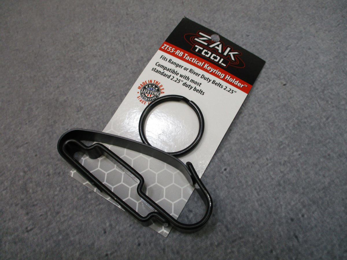 ZAK Tool ZT55-RB Tactical Key Ring Holder Black 2.25 Inch Ranger Duty Belt USA