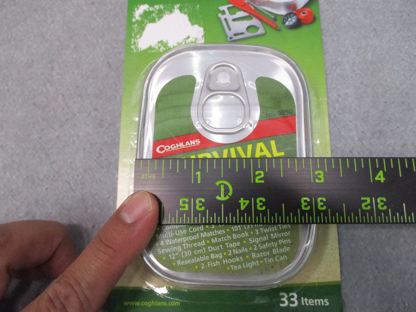 Coghlan's Survival Kit in a Can 33 Pc Emergency Camping Pocket Kit 9850 New