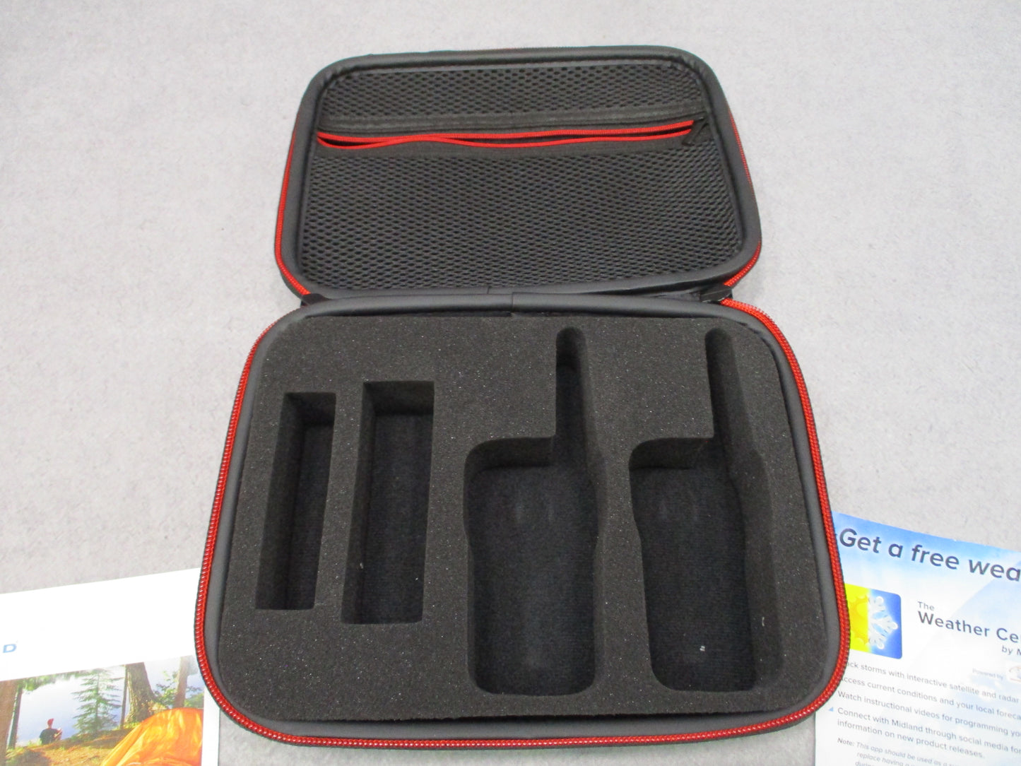 Midland EX37A X-Talker Walkie Talkies Pair Case Manuals Tested