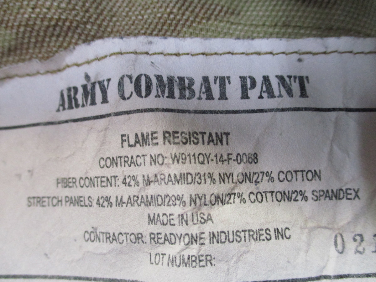 USGI Army Combat Pants FR Original MultiCam Medium Short NSN 8415-01-F01-2836