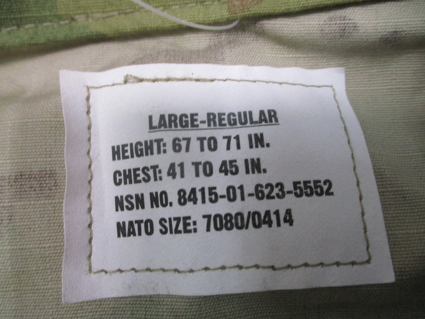 NEW USGI Army OCP ACU Combat Uniform Coat Large Regular 8415-01-623-5552