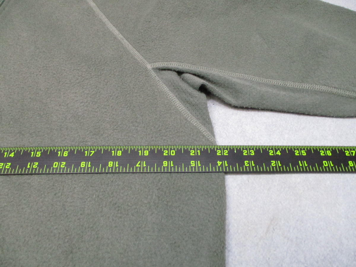 USGI Army Midweight Fleece Shirt Large Regular Foliage Green Nomex 1/4 Zip