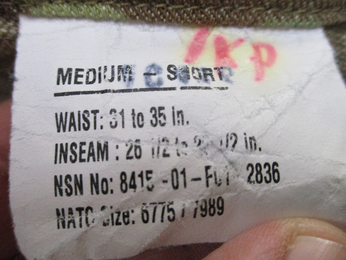 USGI Army Combat Pants FR Original MultiCam Medium Short NSN 8415-01-F01-2836