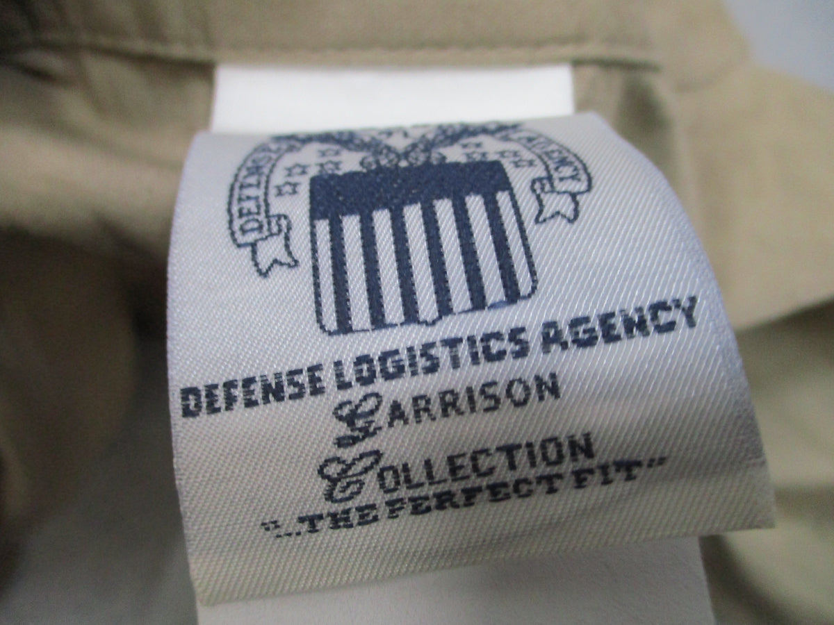 US Army AGSU Women's Short Sleeve Overblouse 12R Tan 566 PFC Dress Shirt