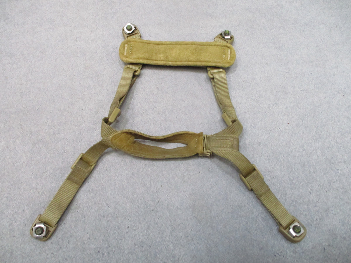 USGI ACH Improved H-Nape Helmet Chin Strap S-XL Tan Lions Services Retention