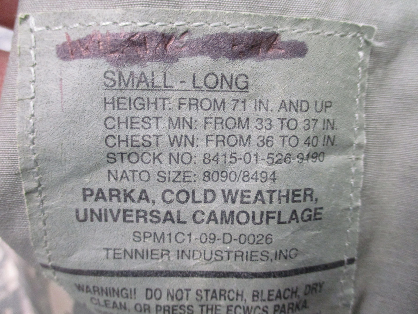 US Army Military ECWCS Gen 2 Parka UCP ACU Digital Cold Weather Rain Jacket