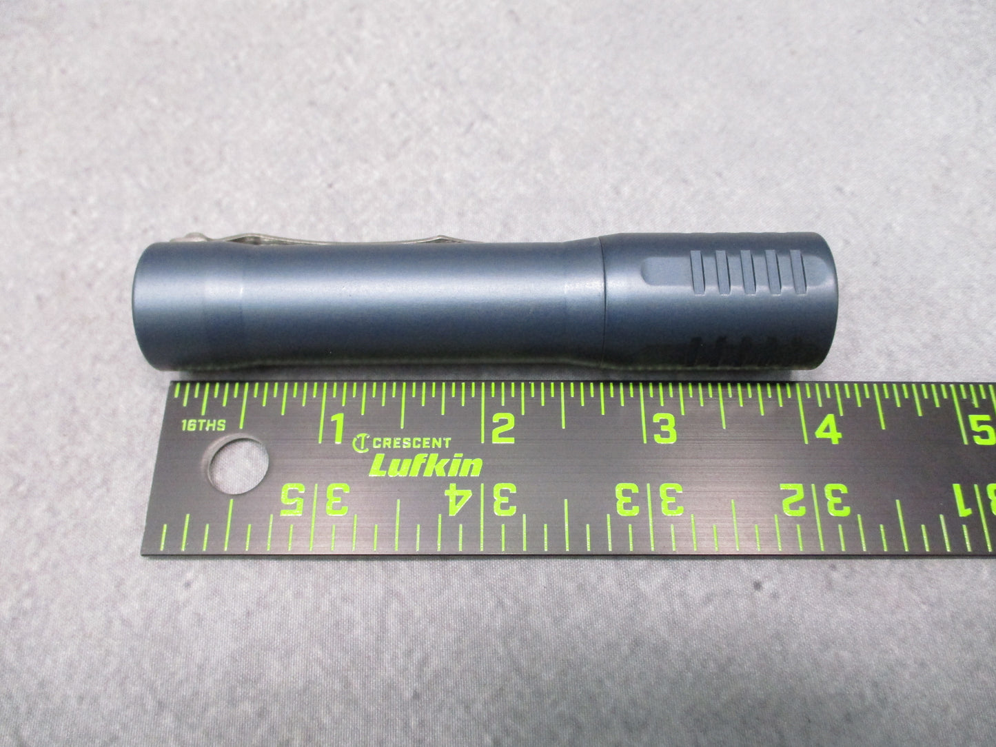 Focus Works F2 Flashlight Gunmetal Blue 5000K Samsung LH351D EDC Light New