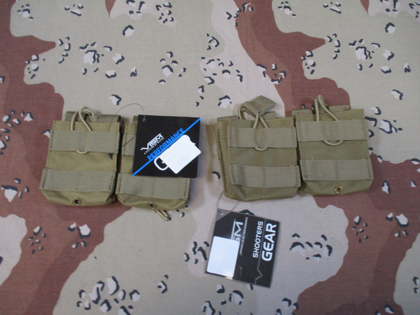 VISM Double Rifle Mag pouch 2 pack tactical gear lot molle set marksman