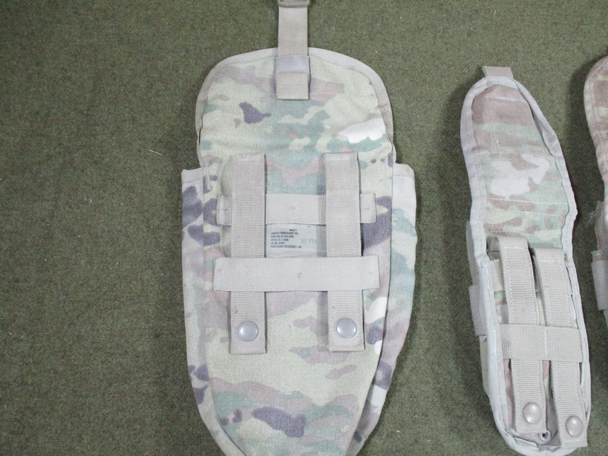 USGI OCP MOLLE II Pouch Lot 5 Pc E Tool Canteen 3 Double Magazine Army Surplus