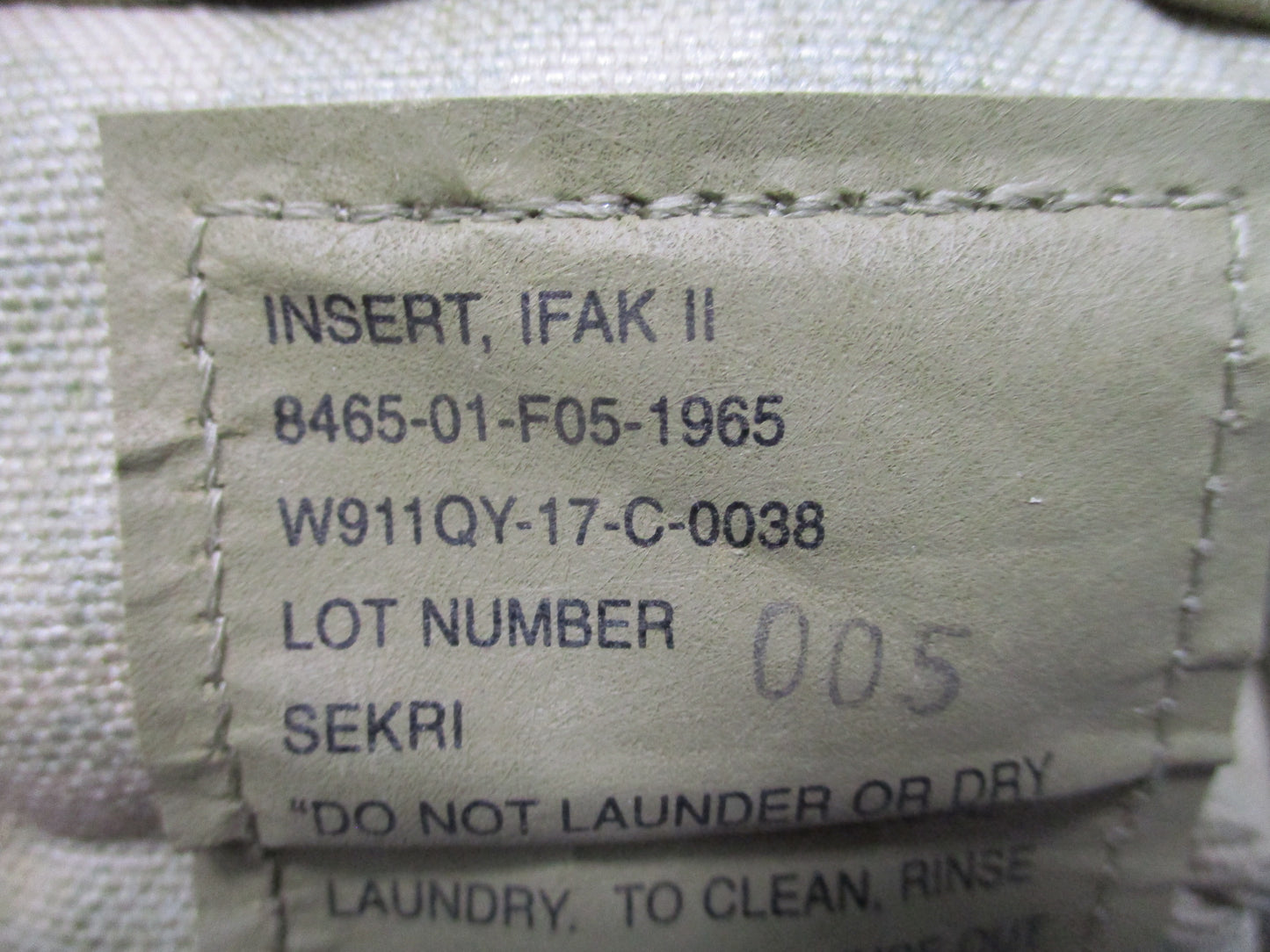 USGI SEKRI IFAK II OCP Multicam MOLLE First Aid Pouch w/ Insert EMPTY