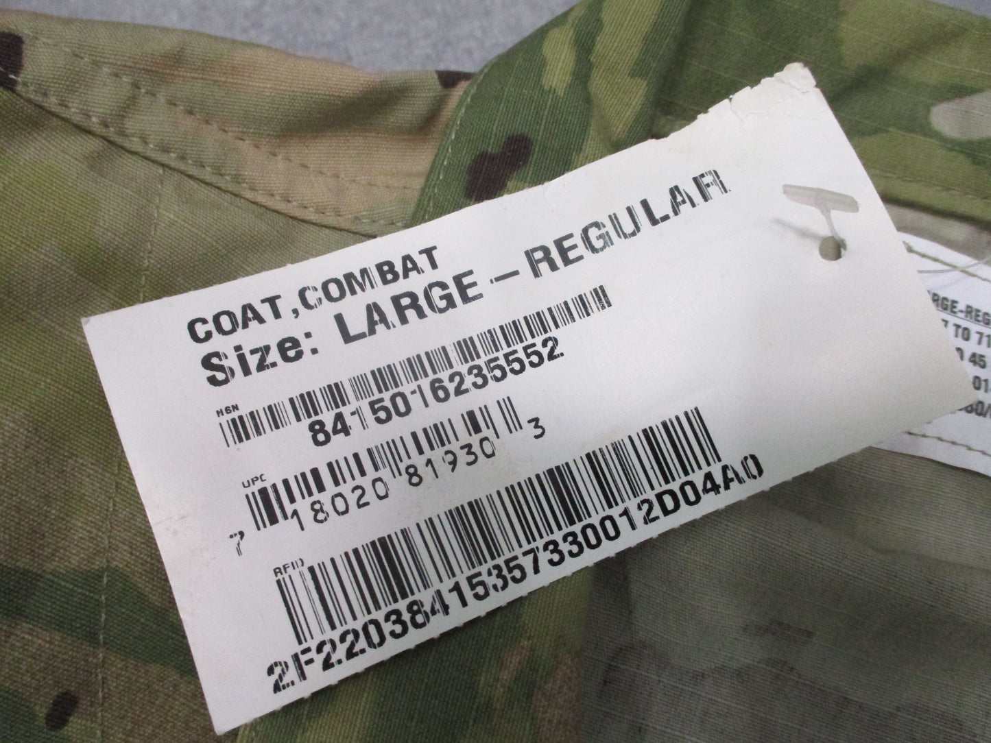 NEW USGI Army OCP ACU Combat Uniform Coat Large Regular 8415-01-623-5552