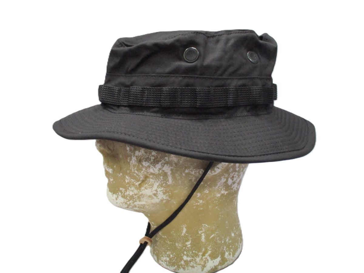 Propper Boonie Hat Black Cotton Ripstop Tactical Military Spec F550155001 NWT