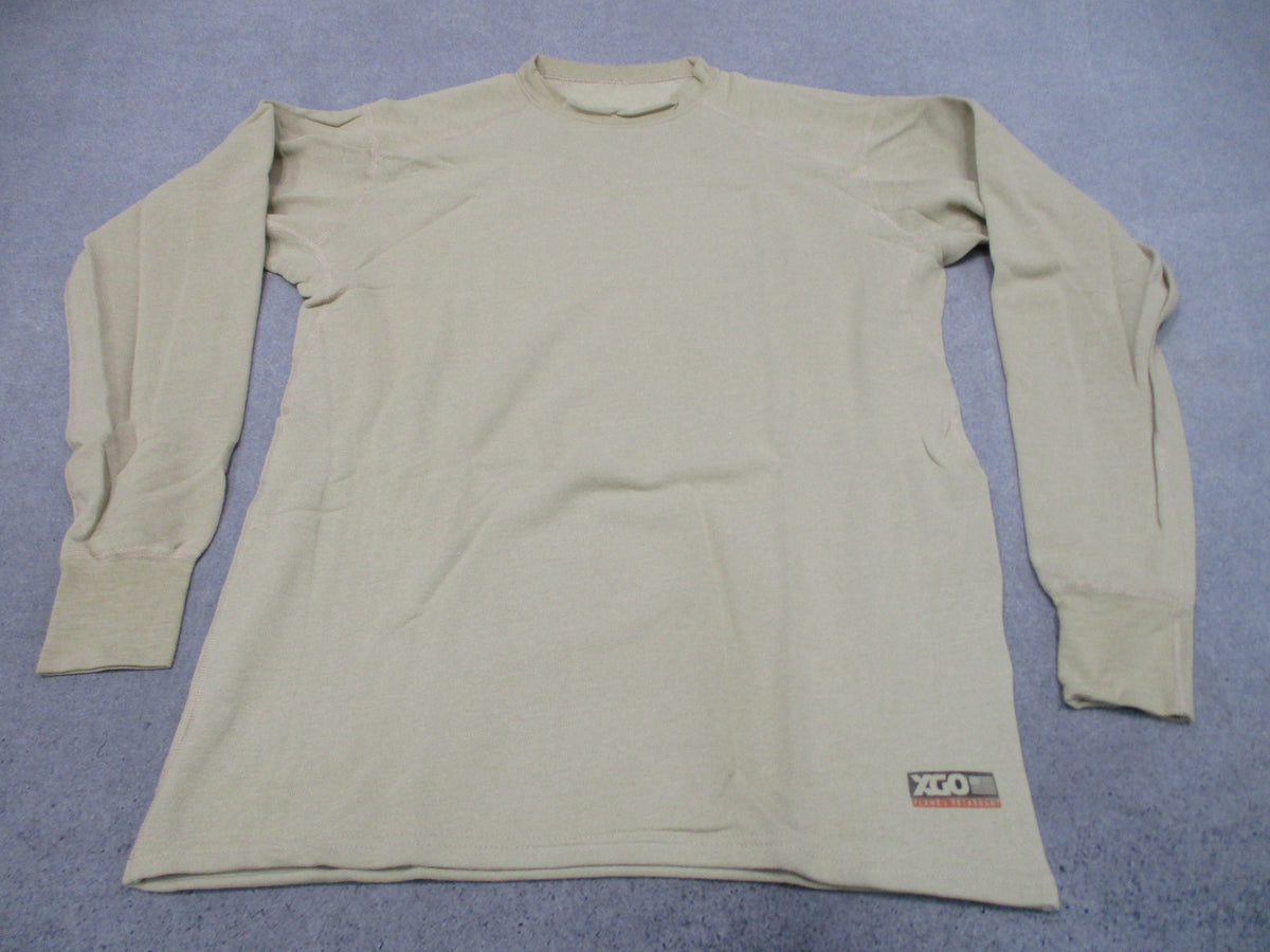 US Military XGO Phase 4 Heavyweight FR Fleece Shirt Small Desert Sand 4F11A NOS