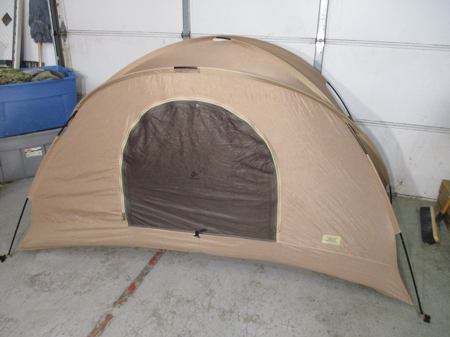 USMC LiteFighter 2 Man Combat Tent Woodland Tan Complete NSN 8340-01-452-5919