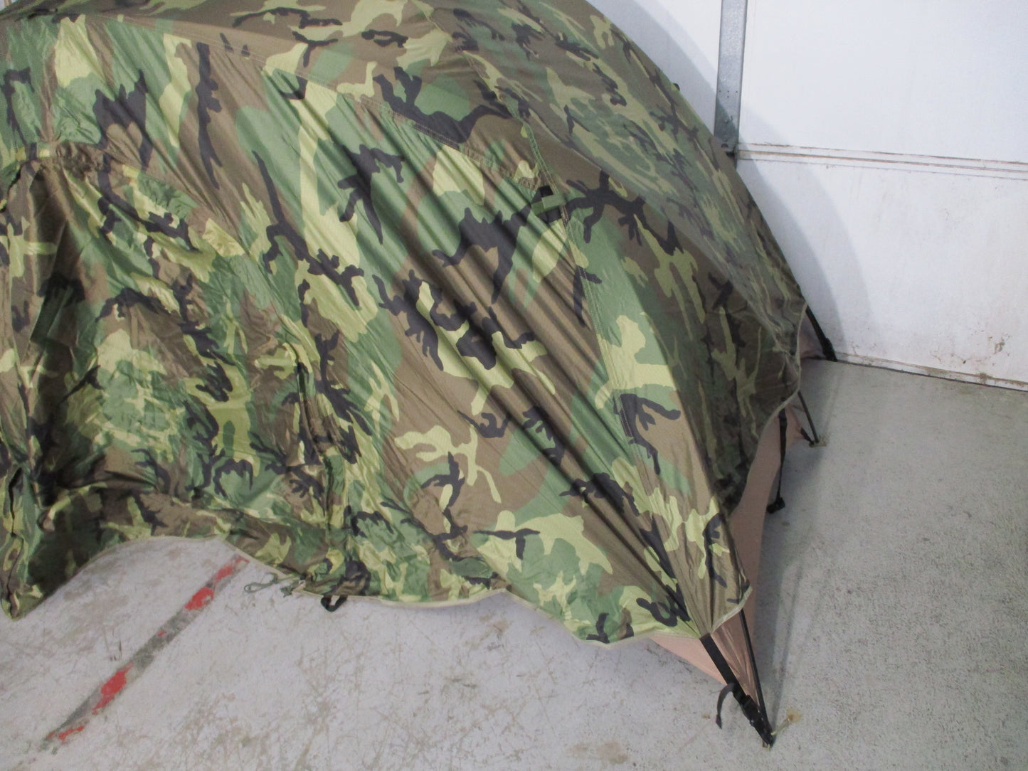 USMC LiteFighter 2 Man Combat Tent Woodland Tan Complete NSN 8340-01-452-5919