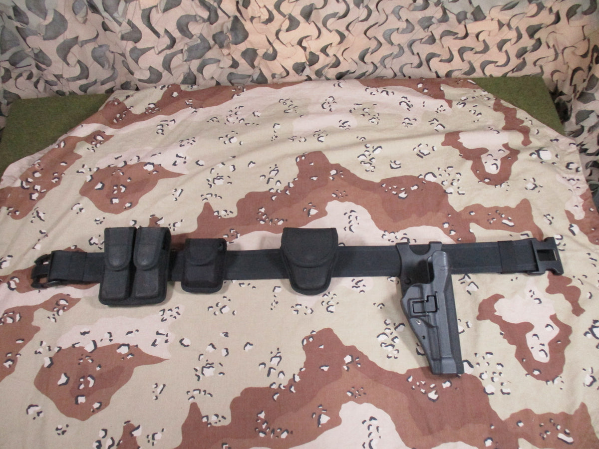 Bianchi Duty Belt Set Small Blackhawk M9 Holster Pouches S&W Handcuffs No Keys