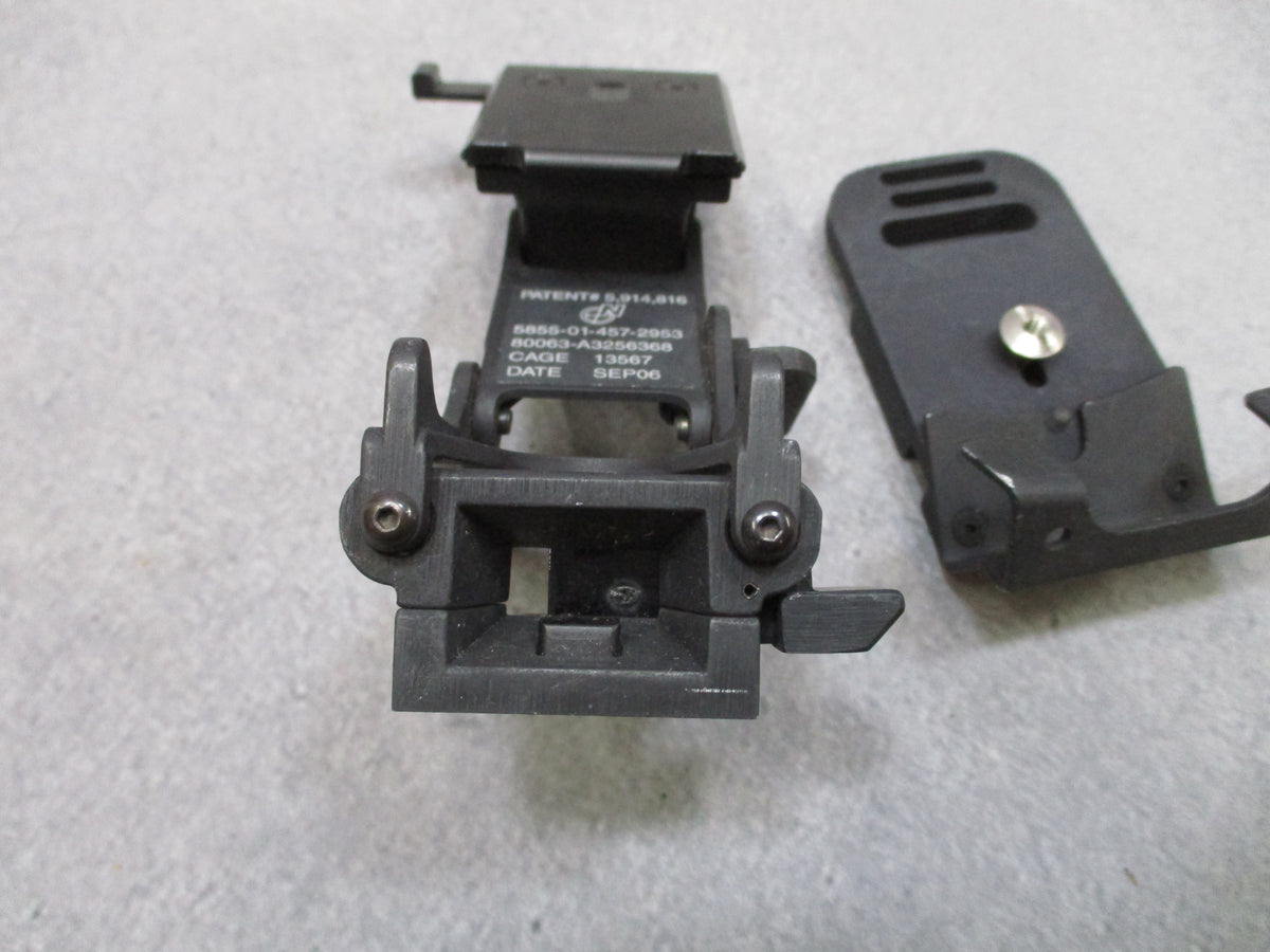 Norotos Rhino NVG Helmet Mount with 1-Hole ACH Base Plate Black USGI A3256368