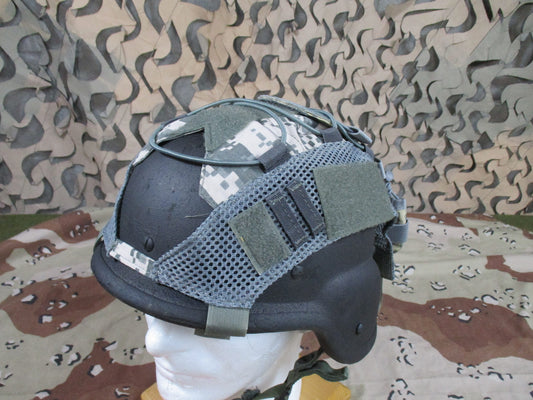 UCP ACU High Cut Tactical Helmet Cover Mesh Adjustable One Size Cover Only