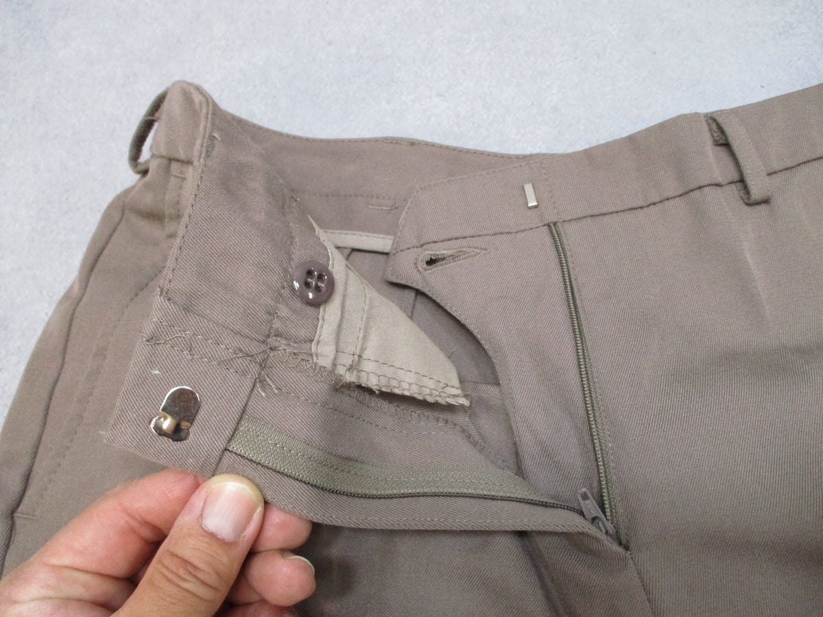 US Army AGSU Women's Dress Pants 10MR Heritage Taupe Bernard Cap Wool Blend