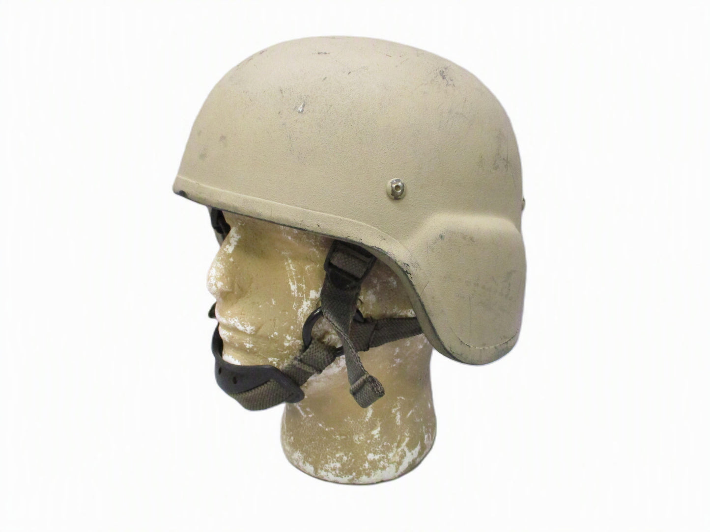 RBR Mach 1 ACH MICH Style Ballistic Helmet Large Tan Used Surplus