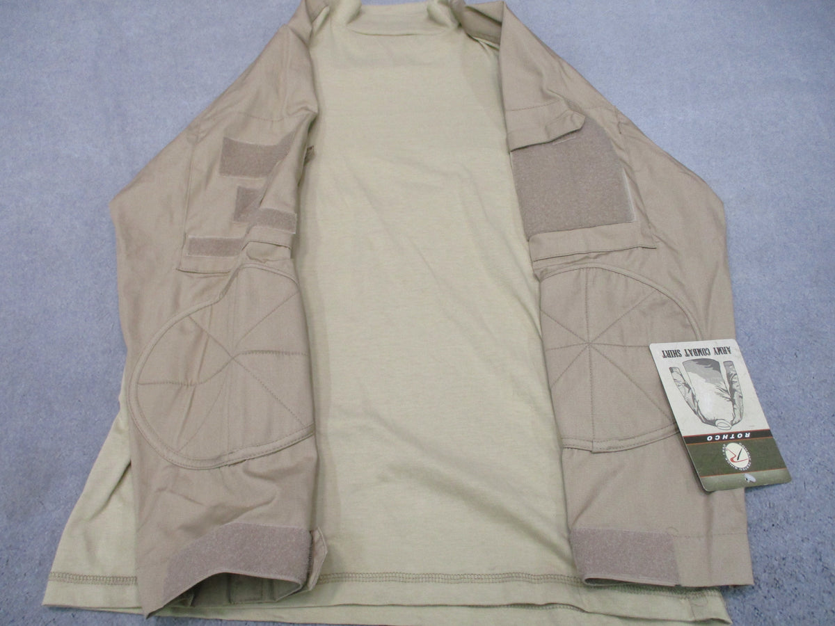 Rothco Desert Sand NYCO Combat Shirt Tactical Airsoft Milsim Security NWT