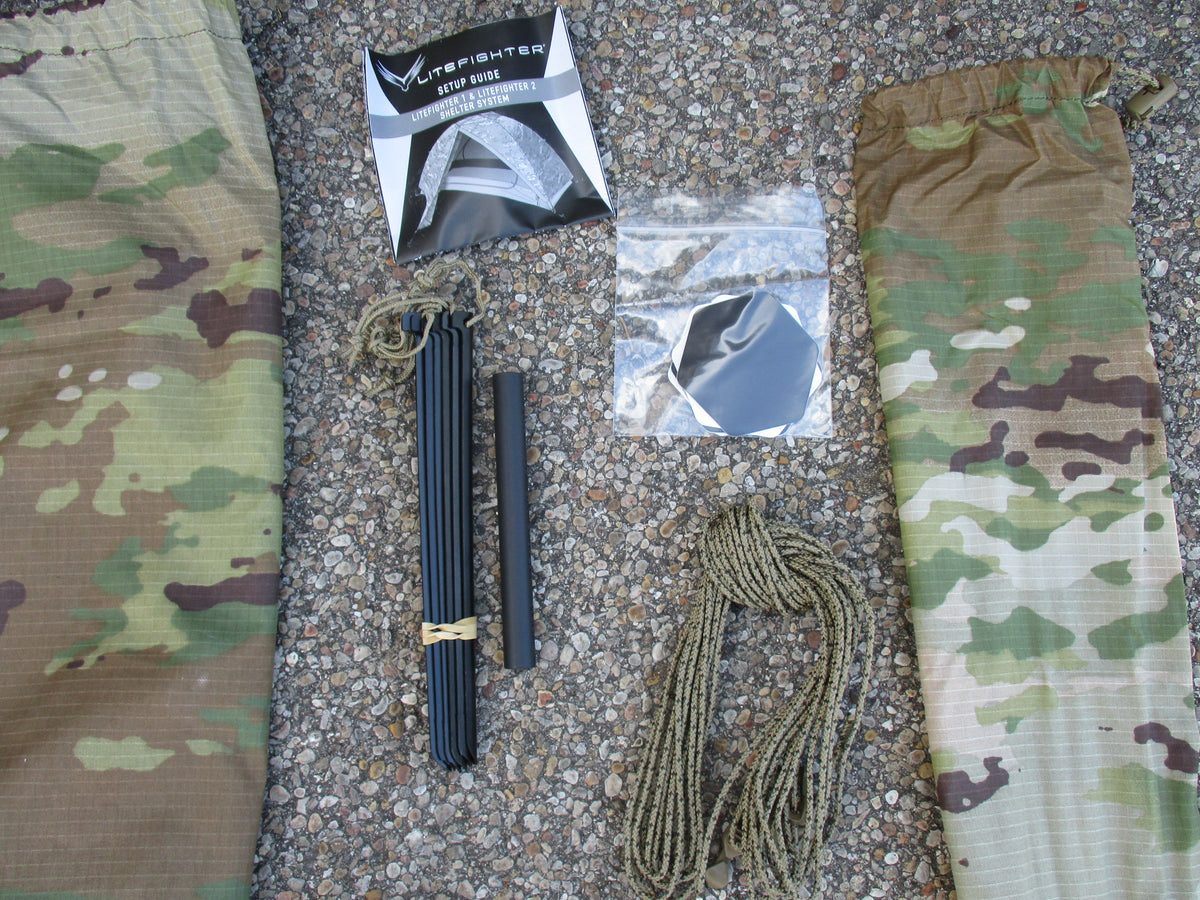 Litefighter 1 Individual Combat Shelter OCP Army Issue USGI Tent One Man Tent