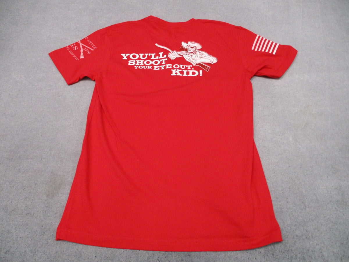 Grunt Style A Christmas Story You'll Shoot Your Eye Out Kid Red T-Shirt M-3XL