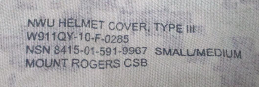 NWU US NAVY DIGITAL CAMMIES SMALL-MED HELMET ACH, MICH, LWH COVER AOR2 TYPE III