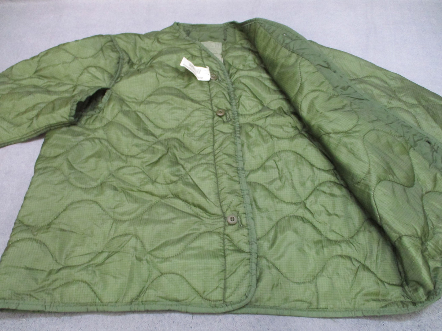 MILITARY LINER COLD WEATHER COAT FIELD JACKET QUILTED INSERT LARGE M65 2889