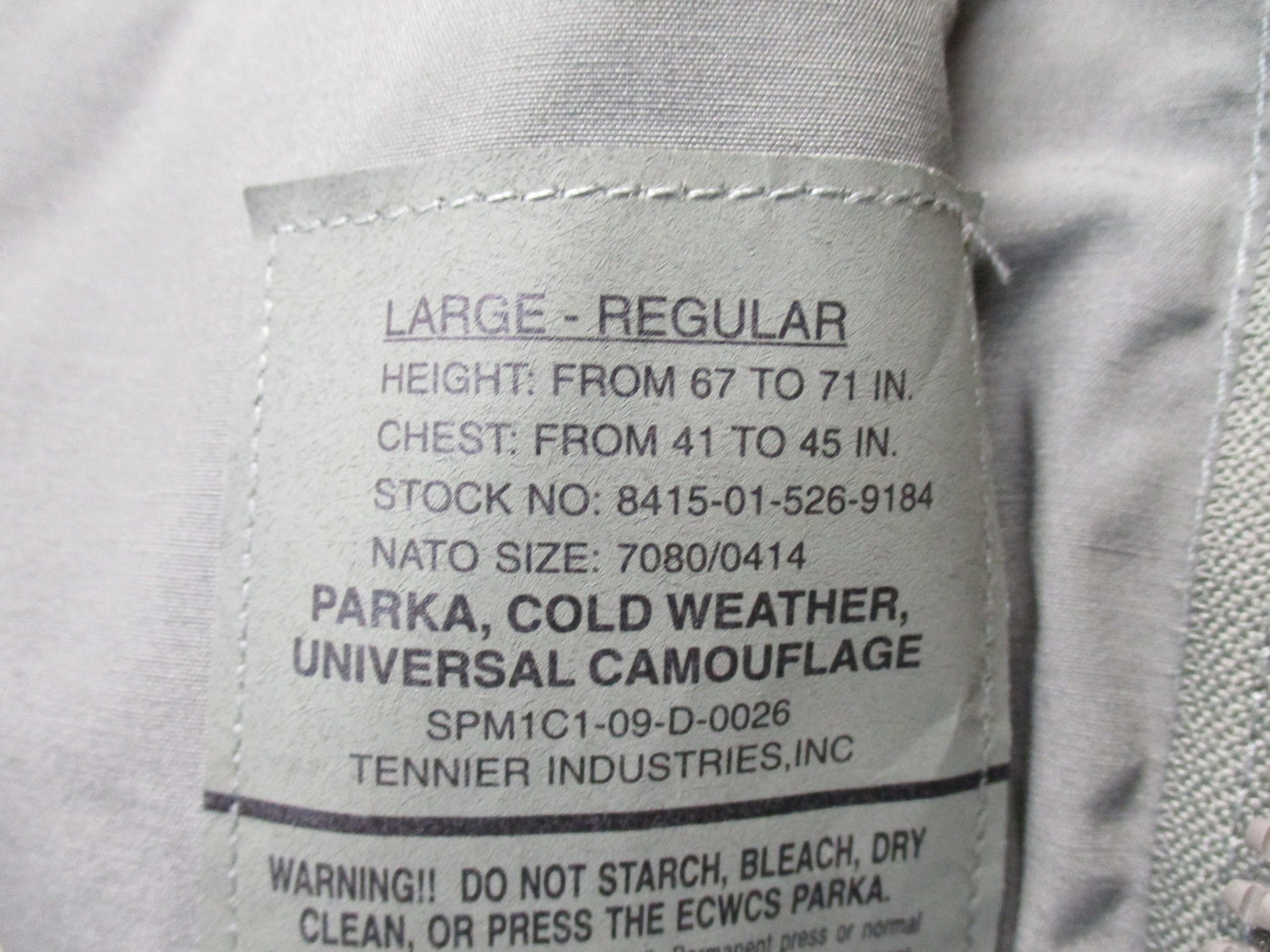 NEW ARMY ISSUE ACU DIGITAL GORE-TEX JACKET COLD/WET WEATHER PARKA LARGE/REGULAR - Centex Military Gear