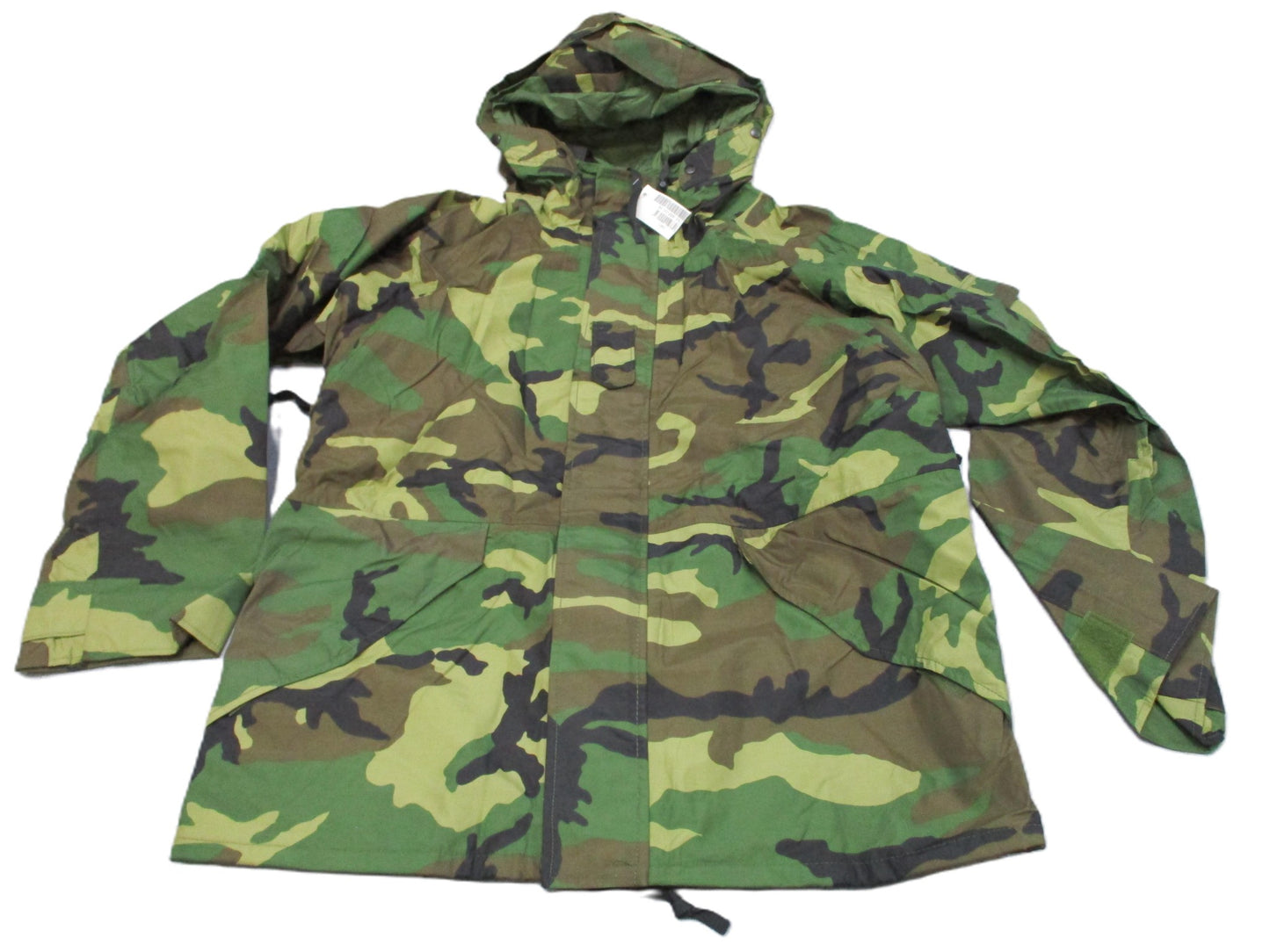 ARMY ISSUE WOODLAND BDU GORE-TEX JACKET WET/COLD WEATHER PARKA LARGE/REGULAR