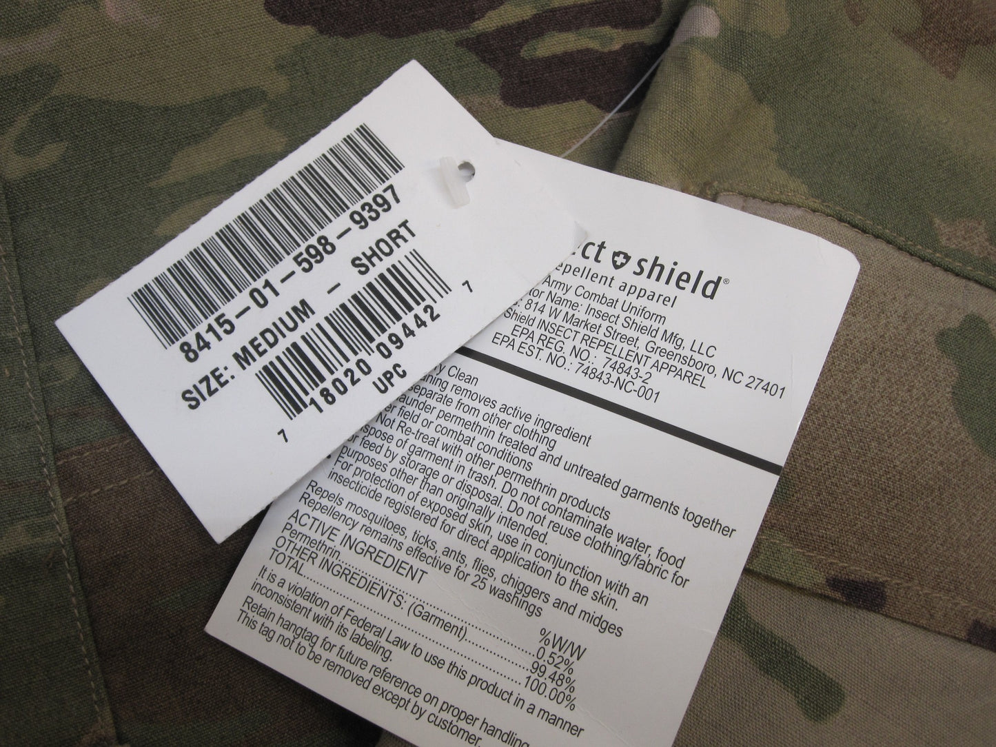 New Army Scorpion W2 Medium Short Pants/Trousers FRACU 8415-01-598-9397 Multicam - Centex Military Gear