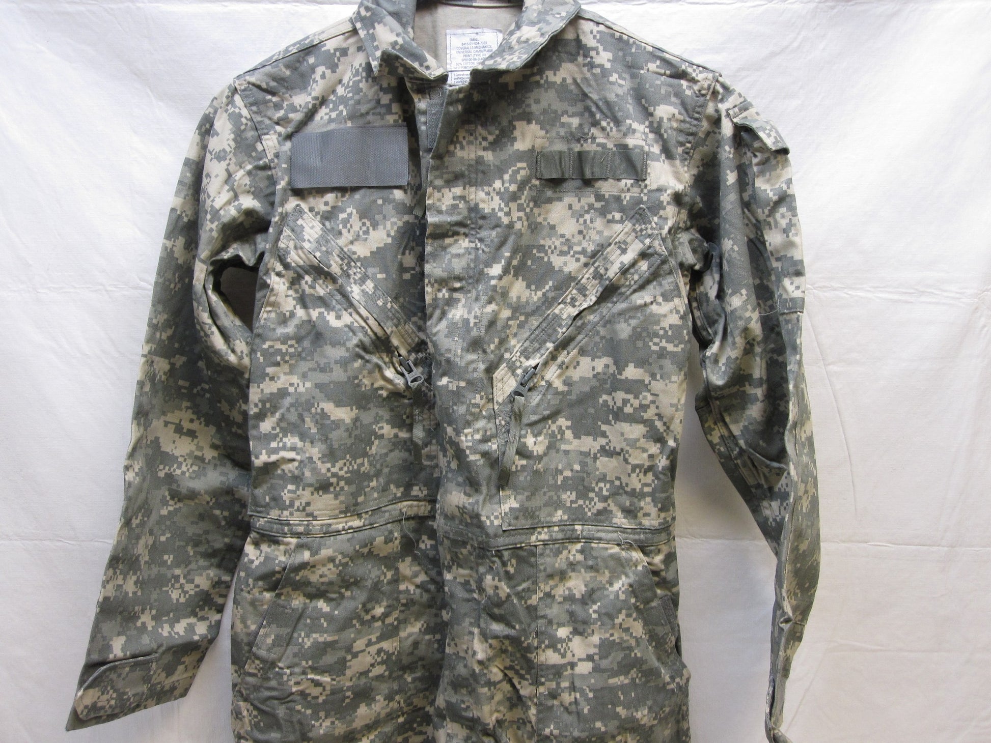 New MILITARY ARMY ISSUE MECHANIC COVERALLS UCP TYPE III SMALL ACU DIGITAL CAMO - Centex Military Gear