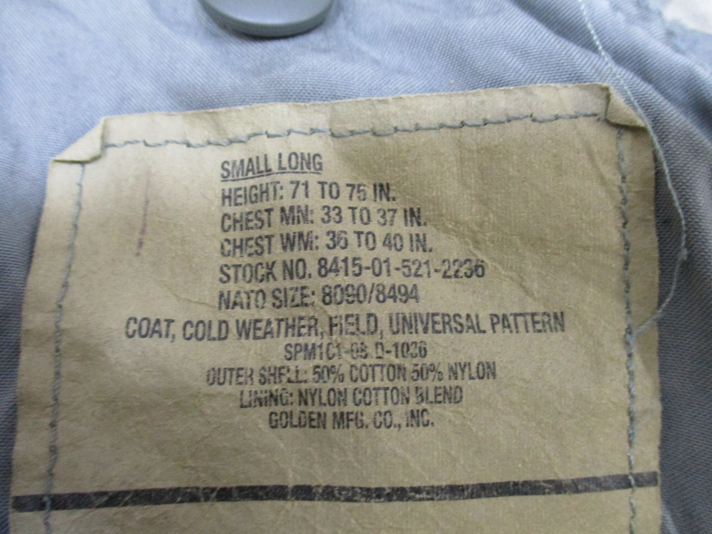 USGI ARMY ACU DIGITAL M-65 FIELD JACKET SMALL/LONG M65 COLD WEATHER COAT UCP - Centex Military Gear